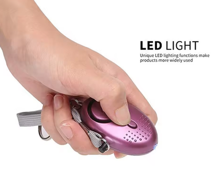 Bracelet Hearts Personal Self Defense Keychain Alarm for Women Safety Security